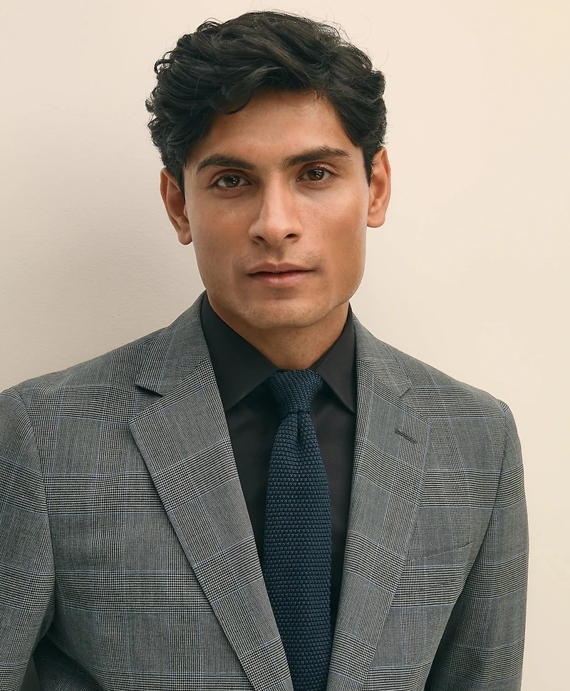 Brooks Brothers Explorer Collection Slim Fit Wool Check Suit Jacket