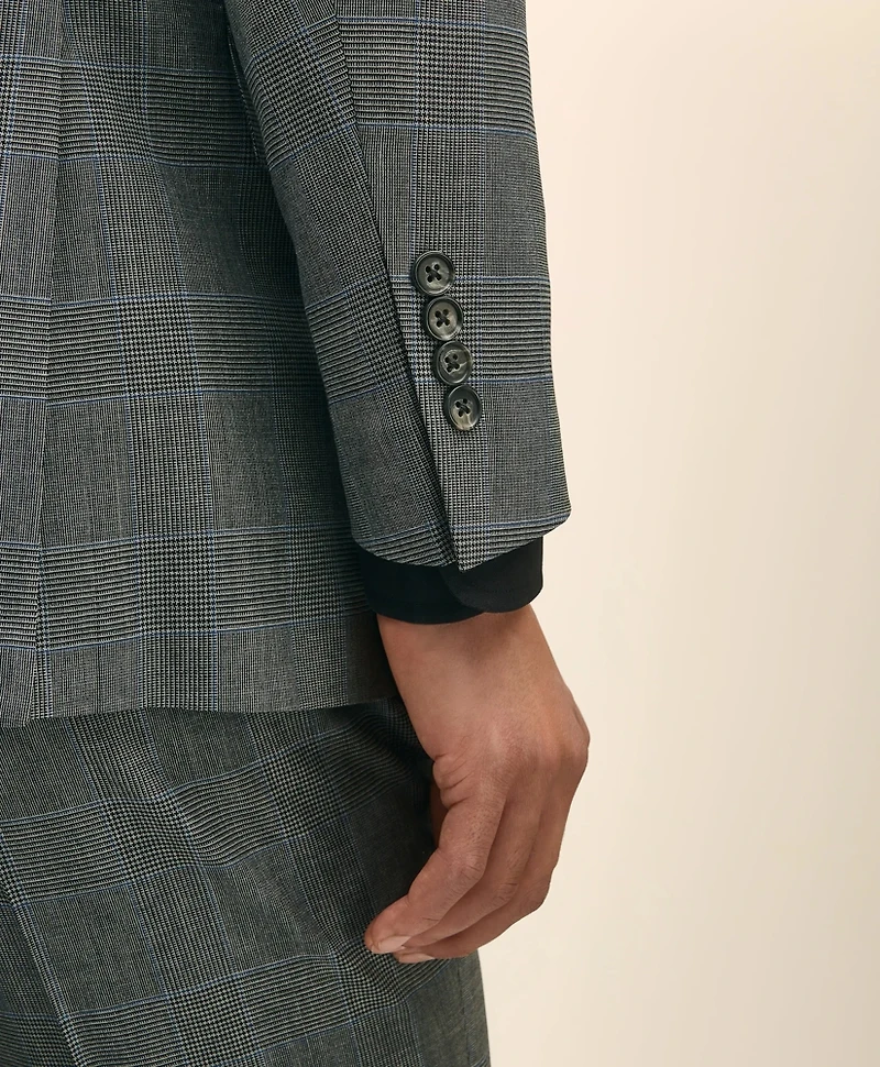 Brooks Brothers Explorer Collection Slim Fit Wool Check Suit Jacket