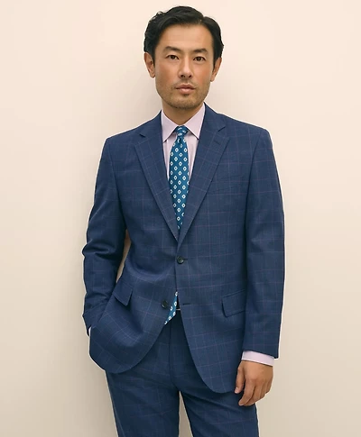 Brooks Brothers Explorer Collection Slim Fit Wool Check Suit Jacket