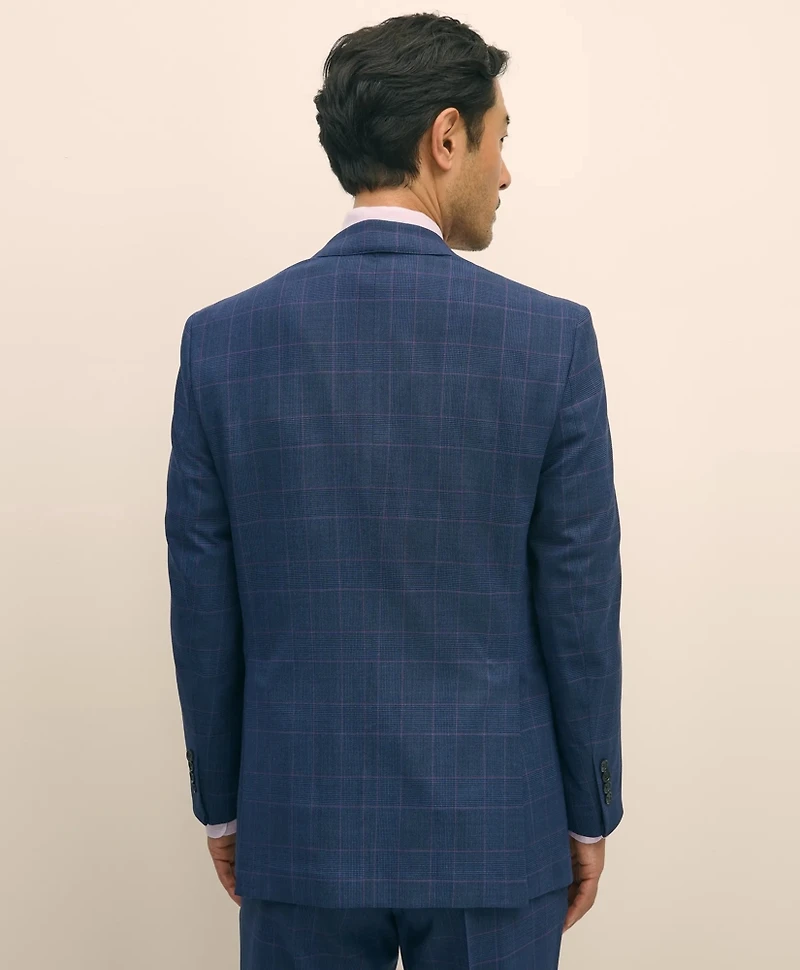 Brooks Brothers Explorer Collection Slim Fit Wool Check Suit Jacket