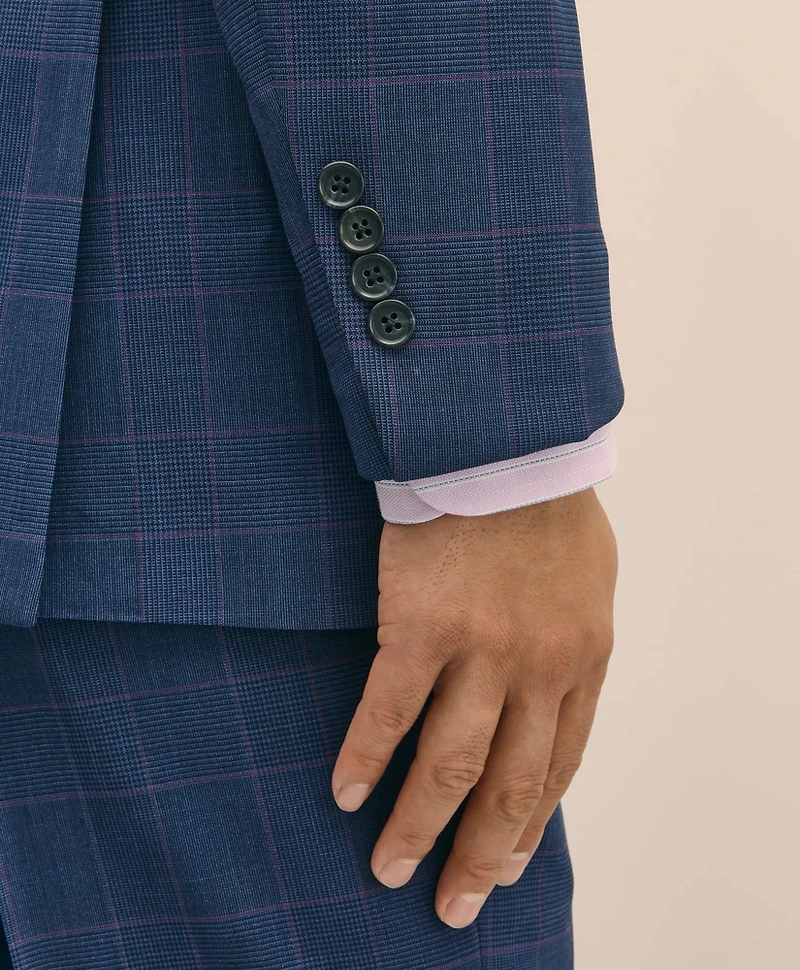 Brooks Brothers Explorer Collection Slim Fit Wool Check Suit Jacket