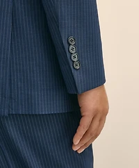 Brooks Brothers Explorer Collection Slim Fit Wool Pinstripe Suit Jacket