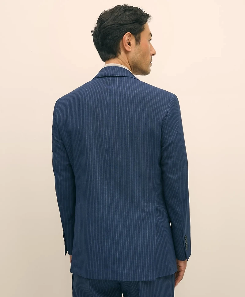 Brooks Brothers Explorer Collection Slim Fit Wool Pinstripe Suit Jacket