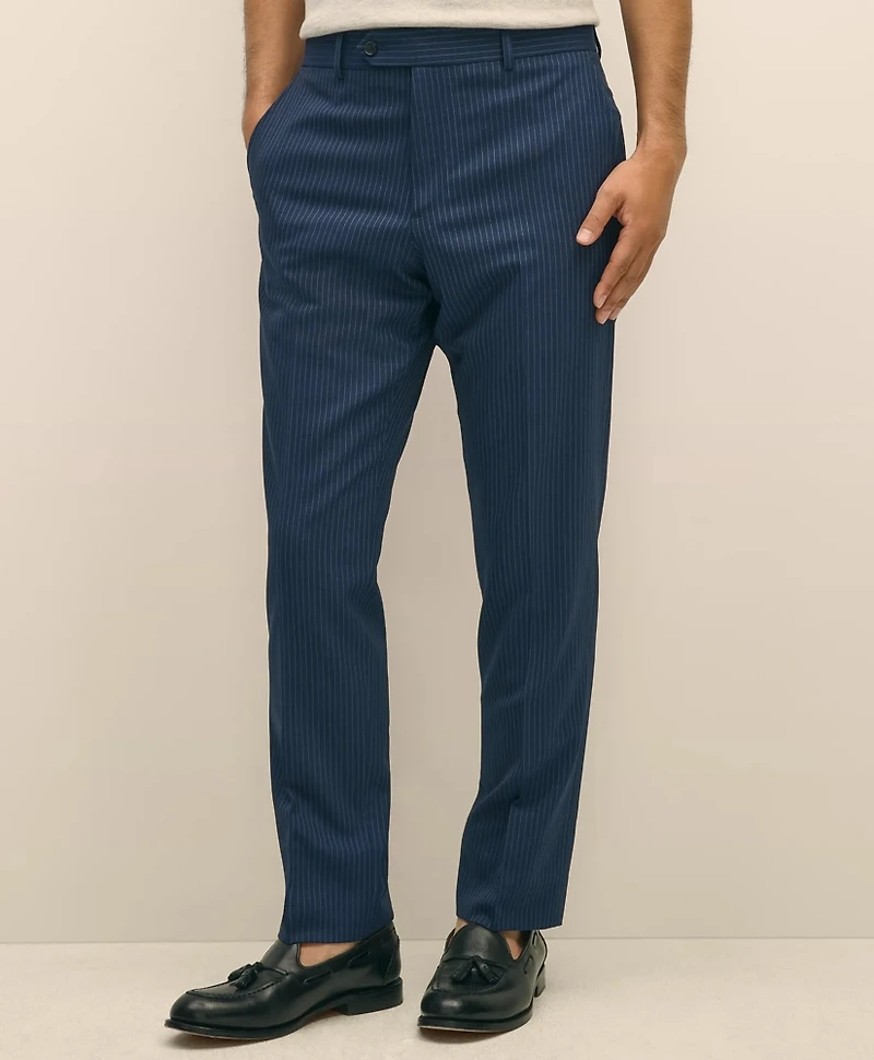 Brooks Brothers Explorer Collection Slim Fit Wool Pinstripe Suit Pants