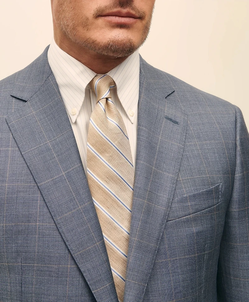 Traditional Fit Wool Overcheck 1818 Suit