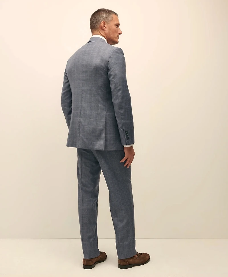 Traditional Fit Wool Overcheck 1818 Suit