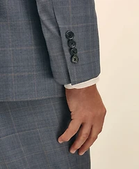 Traditional Fit Wool Overcheck 1818 Suit