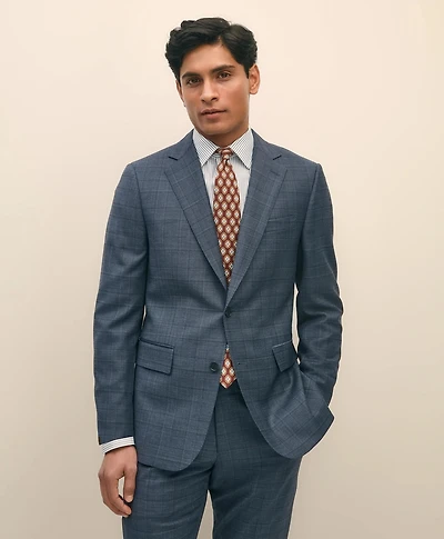 Slim Fit Wool Check 1818 Suit