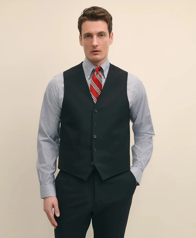 Brooks Brothers Explorer Collection Classic Fit Wool Suit Vest