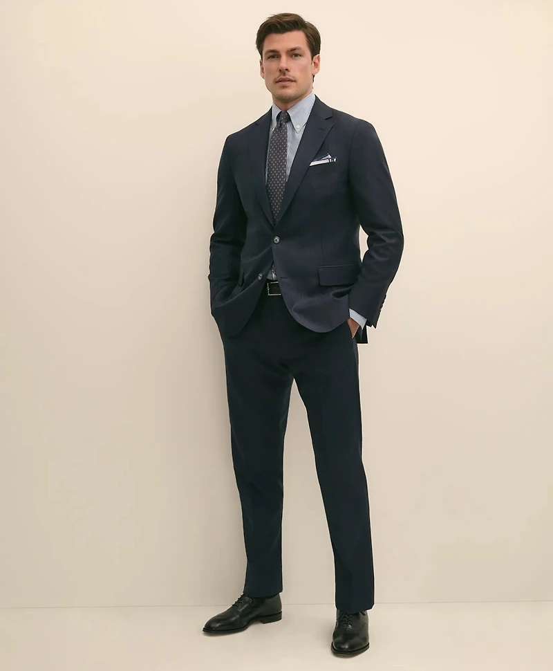 Brooks Brothers Explorer Collection Classic Fit Wool Bold Stripe Suit Jacket