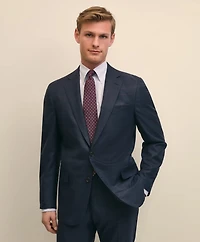 Brooks Brothers Explorer Collection Classic Fit Wool Overcheck Suit Jacket