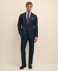 Brooks Brothers Explorer Collection Classic Fit Wool Overcheck Suit Jacket