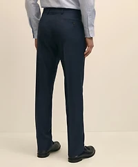 Brooks Brothers Explorer Collection Classic Fit Wool Overcheck Suit Pants