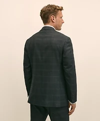 Brooks Brothers Explorer Collection Classic Fit Wool Windowpane Suit Jacket