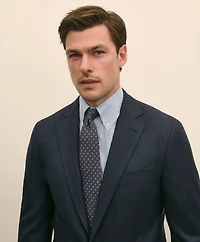 Brooks Brothers Explorer Collection Slim Fit Wool Bold Stripe Suit Jacket