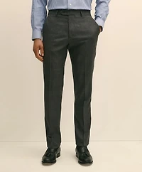 Brooks Brothers Explorer Collection Slim Fit Wool Overcheck Suit Pants