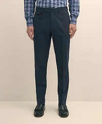 Slim Fit Check Suit Pants Brushed-Cotton