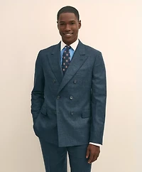Classic Fit Saxon Wool Bold Overcheck 1818 Suit