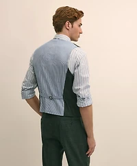 Classic Fit Wool Windowpane Suit Vest