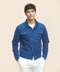 Medium Wale Corduroy Indigo Trucker Jacket