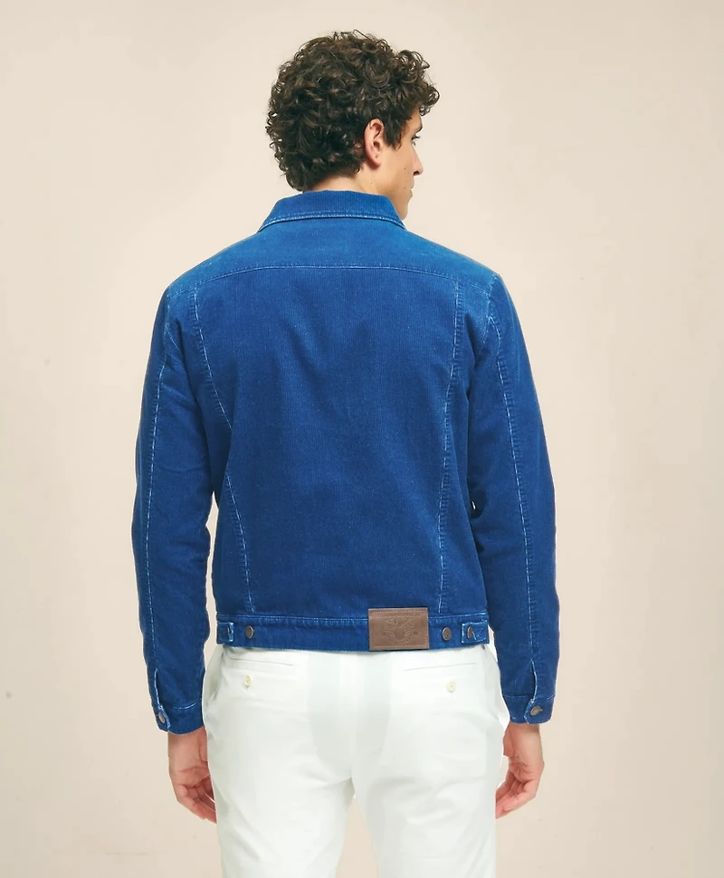 Medium Wale Corduroy Indigo Trucker Jacket