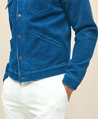 Medium Wale Corduroy Indigo Trucker Jacket