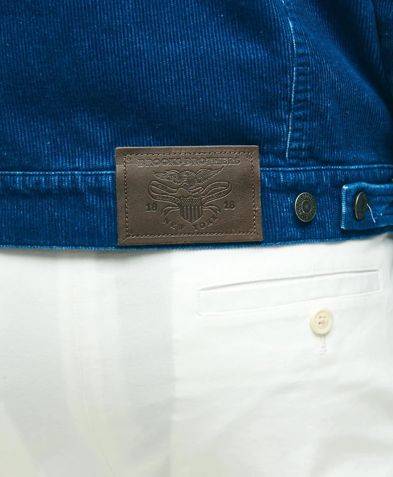 Medium Wale Corduroy Indigo Trucker Jacket