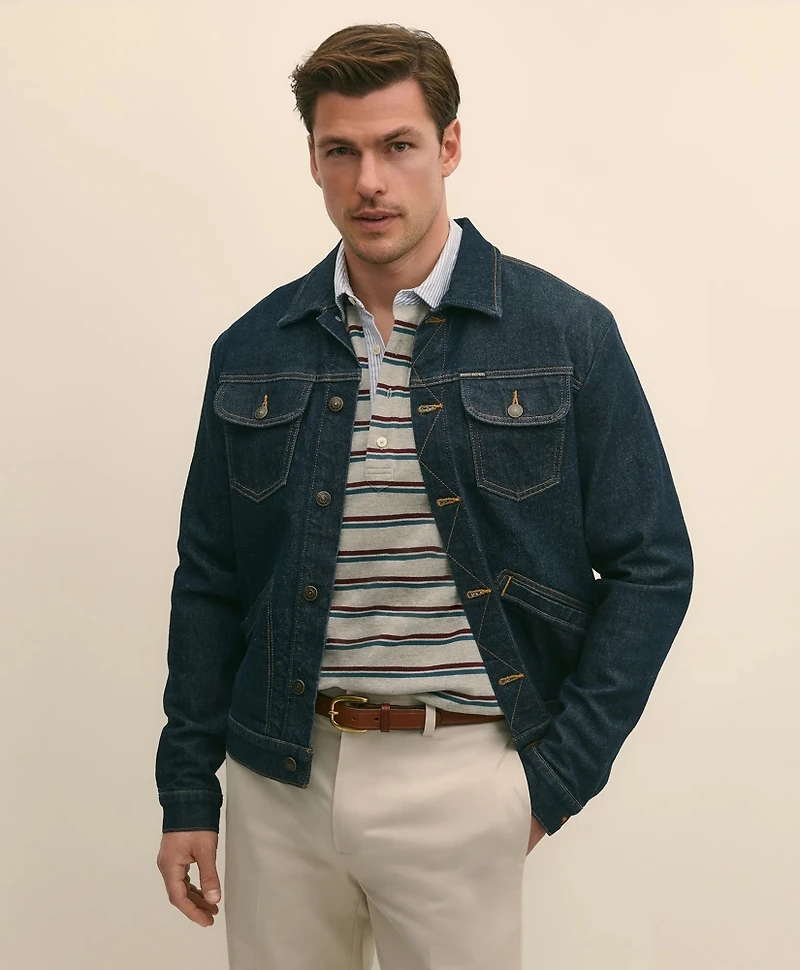 Dark Rinse Denim Trucker Jacket