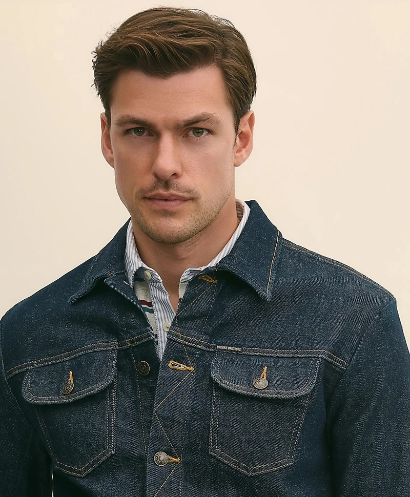 Dark Rinse Denim Trucker Jacket