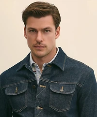 Dark Rinse Denim Trucker Jacket