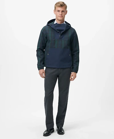 Black Watch Popover Windbreaker Water-Repellent Nylon