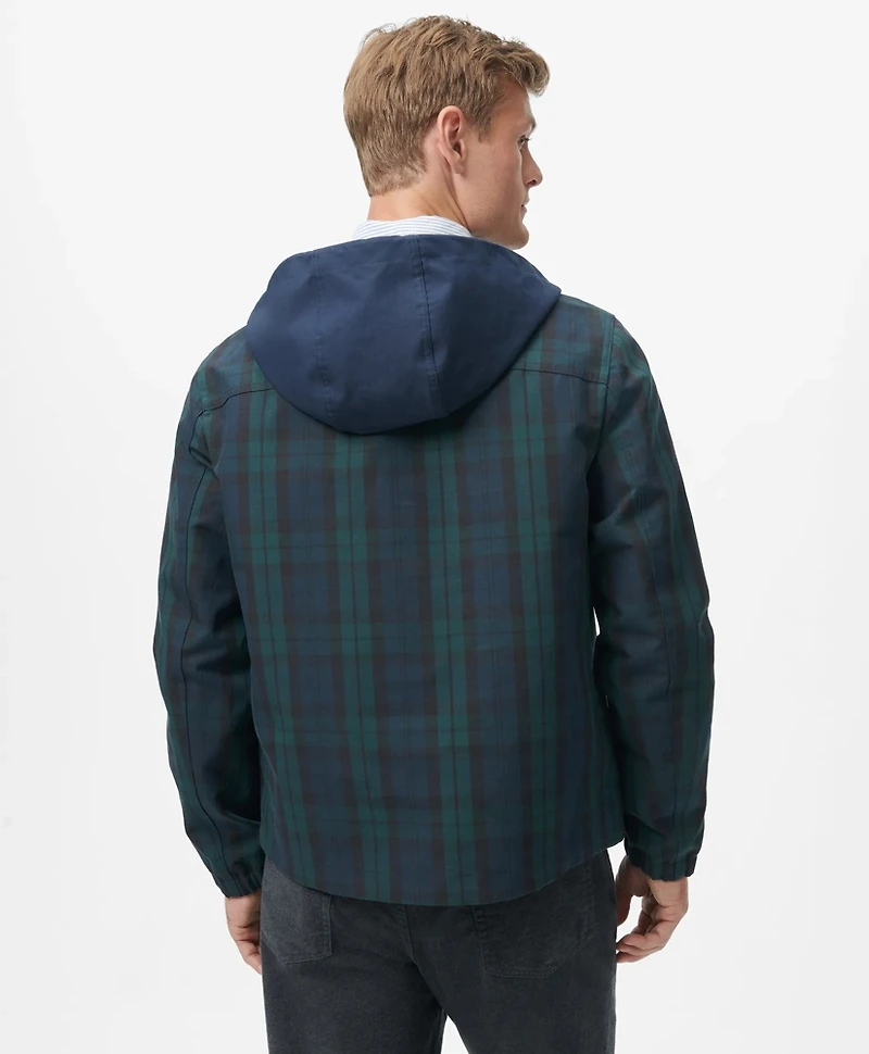 Black Watch Popover Windbreaker Water-Repellent Nylon