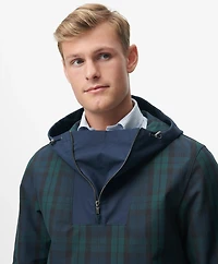 Black Watch Popover Windbreaker Water-Repellent Nylon