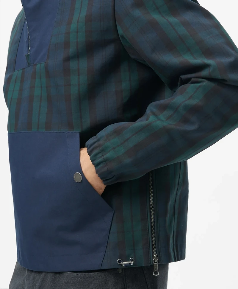 Black Watch Popover Windbreaker Water-Repellent Nylon