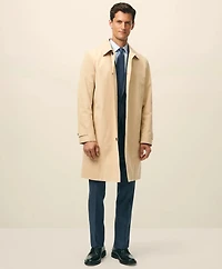 Bonded Cotton Top Coat with Removable Liner Black Watch