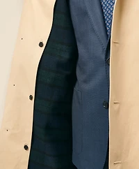 Bonded Cotton Top Coat with Removable Liner Black Watch