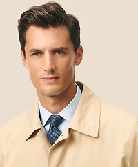 Bonded Cotton Top Coat with Removable Liner Black Watch