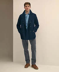 Indigo Peacoat Cotton Canvas