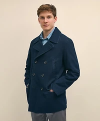 Indigo Peacoat Cotton Canvas