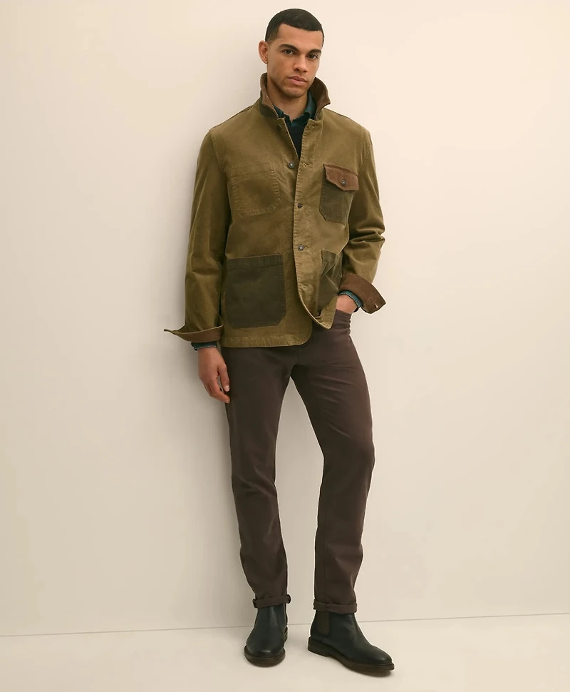 Cotton Blend Chore Coat Fun Patterned Corduroy