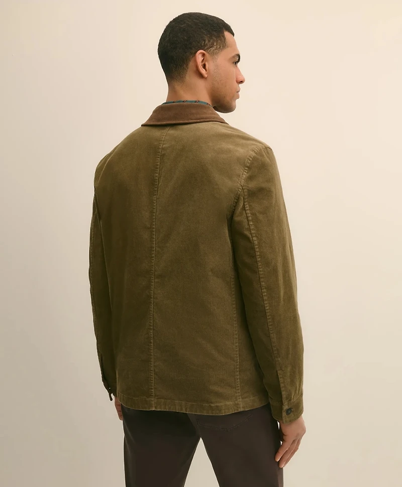 Cotton Blend Chore Coat Fun Patterned Corduroy