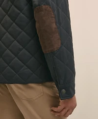 Cotton Blend Quilted Shirt Jacket