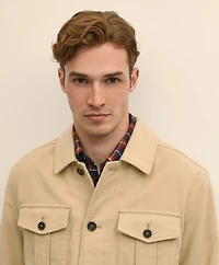 Cotton Moleskin Shirt Jacket
