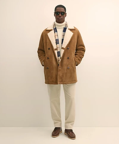 Shearling Double-Breasted Coat