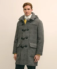 Wool Glen Plaid Duffle Coat
