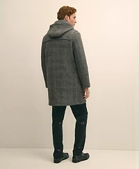 Wool Glen Plaid Duffle Coat
