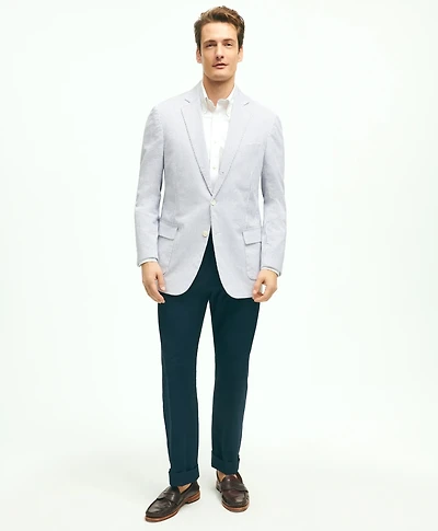 Classic Fit Stretch Cotton Seersucker Sport Coat