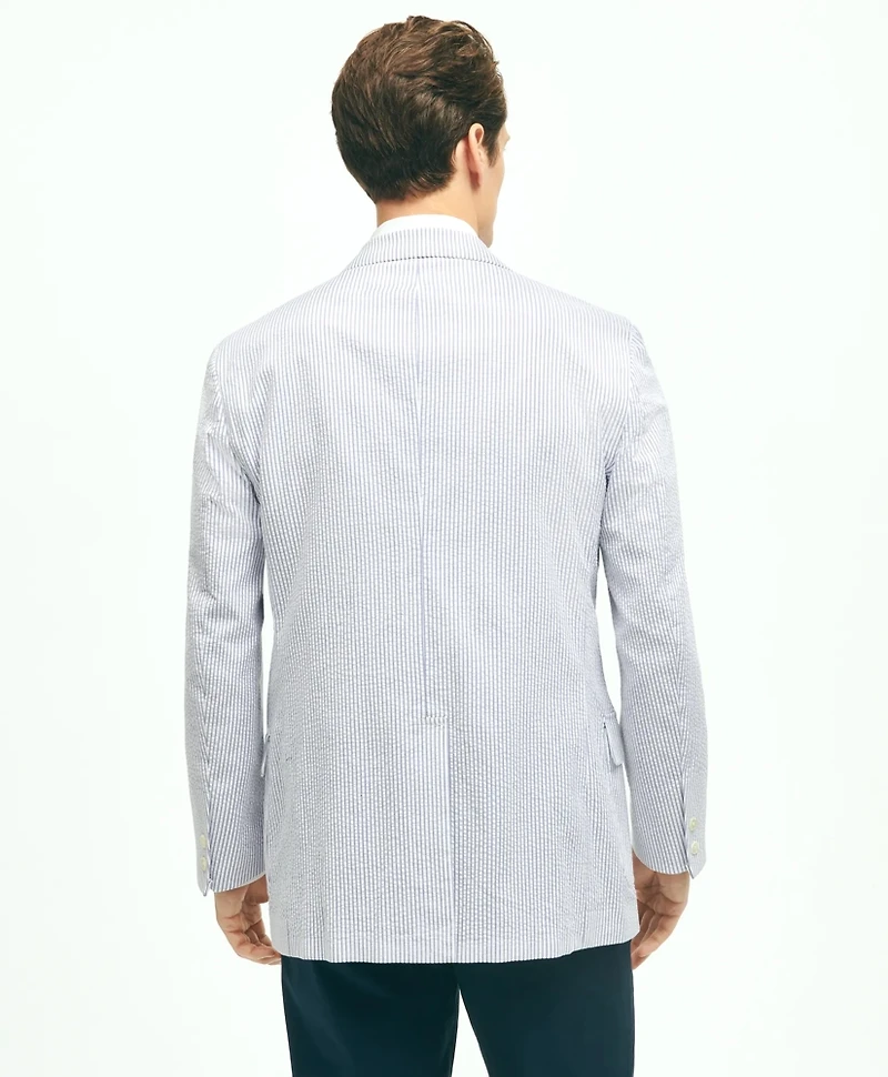 Classic Fit Stretch Cotton Seersucker Sport Coat