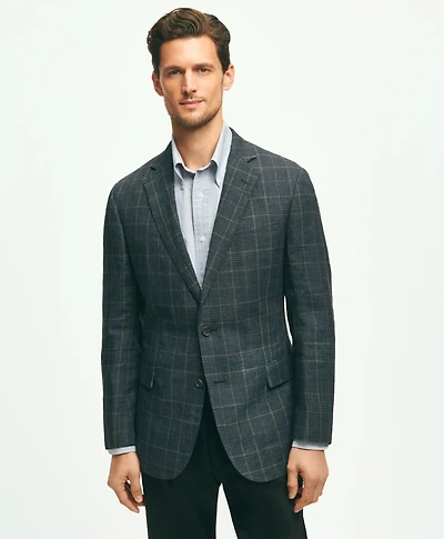 Classic Fit Linen Check Sport Coat