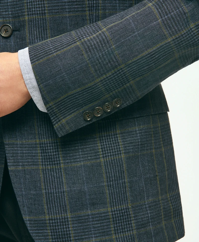 Classic Fit Linen Check Sport Coat